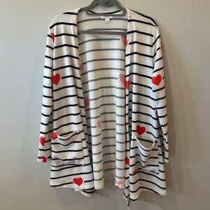 Lularoe Caroline Cardigan Valentine’s Day